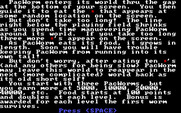PacWorm for IBM PC/Compatibles - Game instructions, part 2.