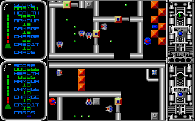 Captain Fizz Meets the Blaster-Trons Amiga Screenshot: Each level is trickier than the last...