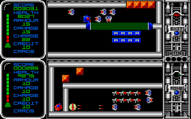 Captain Fizz Meets the Blaster-Trons Amiga Screenshot: On to the second level...