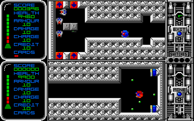 Captain Fizz Meets the Blaster-Trons Amiga Screenshot: Player 2 has joined...