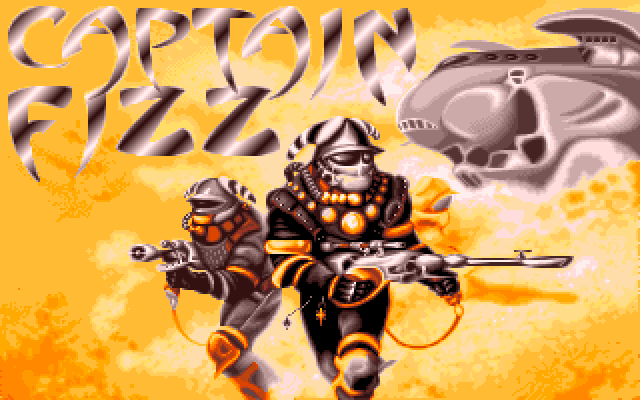 Captain Fizz Meets the Blaster-Trons Amiga Screenshot: Title screen.