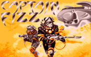 Captain Fizz Meets the Blaster-Trons for Amiga - Title screen.