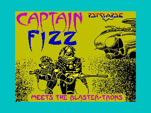 Captain Fizz Meets the Blaster-Trons ZX Spectrum Screenshot: Loading screen 2.
