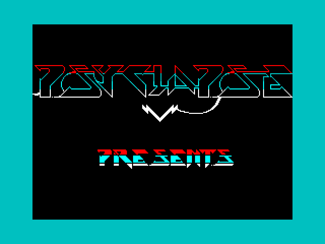 Captain Fizz Meets the Blaster-Trons ZX Spectrum Screenshot: Psyclapse presents...