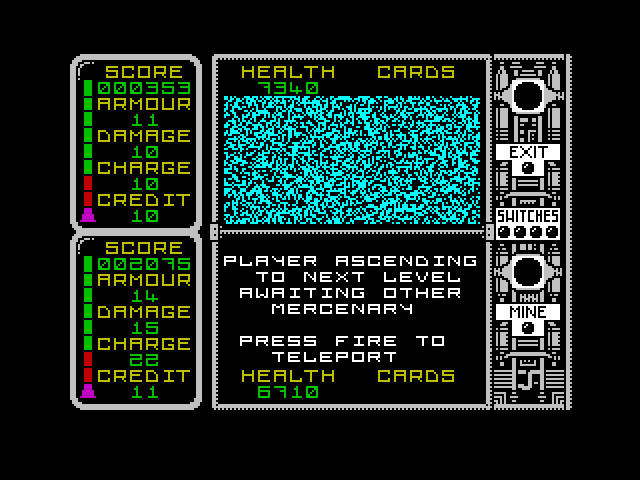 Captain Fizz Meets the Blaster-Trons ZX Spectrum Screenshot: Level one completed!