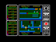 Captain Fizz Meets the Blaster-Trons for ZX Spectrum - I'll need to find a way past that force field...