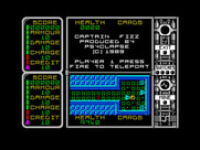 Captain Fizz Meets the Blaster-Trons for ZX Spectrum - Game start.