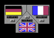 Captain Fizz Meets the Blaster-Trons for Commodore 64 - Language selection.