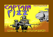 Captain Fizz Meets the Blaster-Trons for Commodore 64 - Title screen.