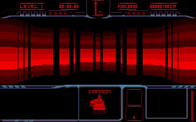 Matrix Marauders Amiga Screenshot: Transporting to the game arena...
