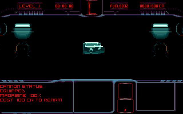 Matrix Marauders Amiga Screenshot: First, you can select some equipment...
