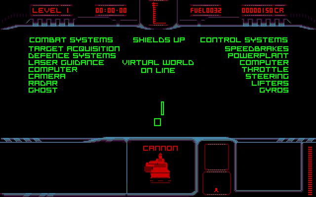 Matrix Marauders Amiga Screenshot: Virtual world online! Prepare to begin the game...