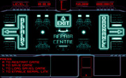 Matrix Marauders for Amiga - Main menu.
