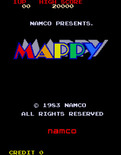Mappy for Arcade - Title screen.