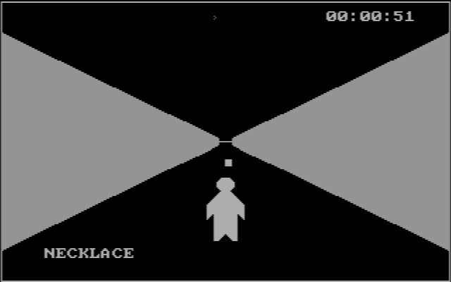 Treasure Hunt IBM PC/Compatibles Screenshot: A treasure up ahead!