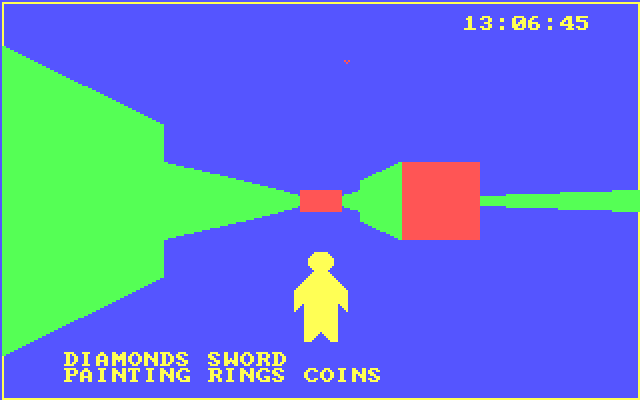 Treasure Hunt IBM PC/Compatibles Screenshot: Some more treasures acquired...
