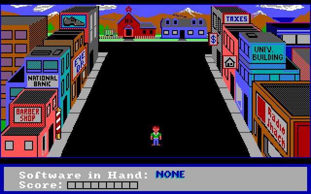 FUNdamentals, The IBM PC/Compatibles Screenshot: Here's the town...
