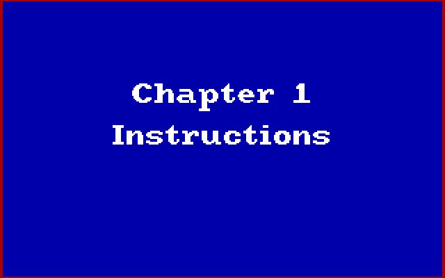 FUNdamentals, The IBM PC/Compatibles Screenshot: Instructions title card.