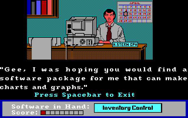 FUNdamentals, The IBM PC/Compatibles Screenshot: Oops, I brought the wrong program with me...