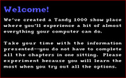 FUNdamentals, The for IBM PC/Compatibles - Welcome screen.
