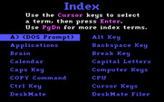 FUNdamentals, The for IBM PC/Compatibles - The index.