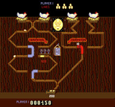 Chicken Shift for Arcade - Move the red and blue tubes to make sure eggs reach the bottom of the screen.
