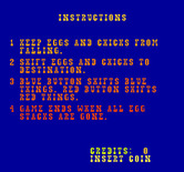 Chicken Shift for Arcade - Game instructions.