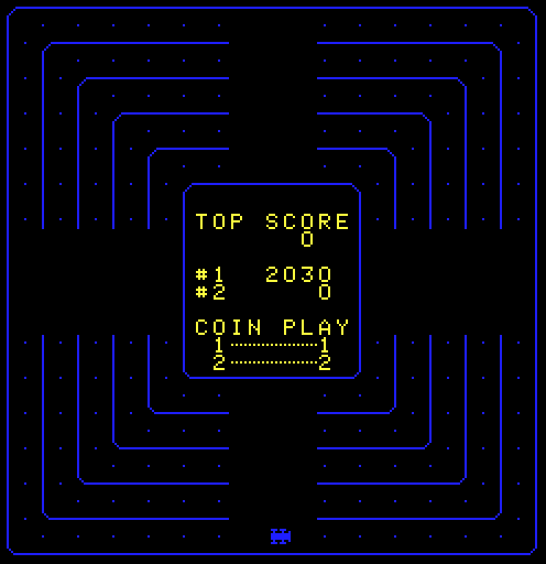 Crash Arcade Screenshot: Game over.