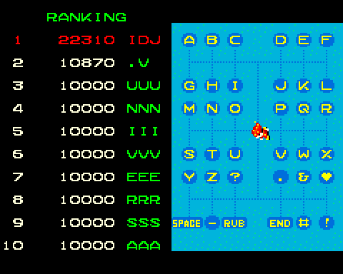 Do! Run Run Arcade Screenshot: A new high score!