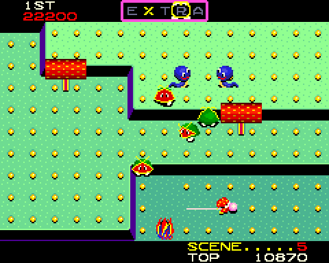 Do! Run Run Arcade Screenshot: Even more creatures appear now...