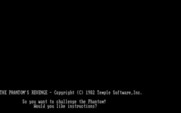 Phantom's Revenge, The for IBM PC/Compatibles - Title screen.