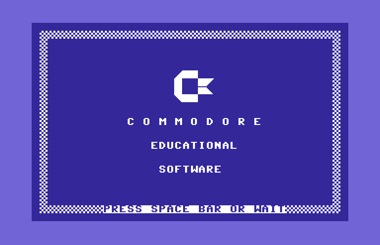 Games III Commodore 64 Screenshot: Commodore logo screen.