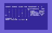 Games III for Commodore 64 - Star Trek: enter warp factor!