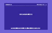 Games III for Commodore 64 - Snakes: computer won this round!