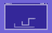 Games III for Commodore 64 - Snakes: game start.