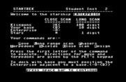 Games III for Commodore 64 - Star Trek: game instructions.