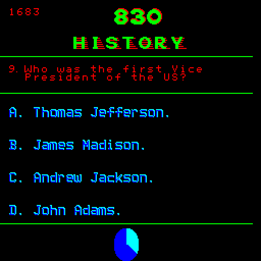 Fax Arcade Screenshot: Hurry and answer the next question!