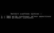 Fax for IBM PC/Compatibles - Select a game option.