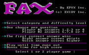 Fax for IBM PC/Compatibles - Title screen.