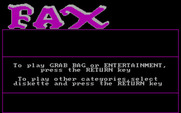 Fax for IBM PC/Compatibles - The game comes with several categories of questions...