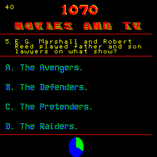 Fax 2 Arcade Screenshot: Another attempt at movies and tv.