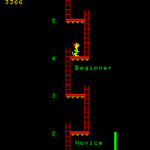 Fax 2 Arcade Screenshot: Advancing further up the ladder...