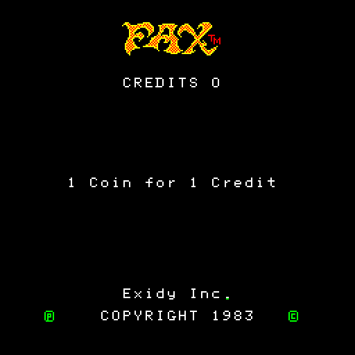 Fax 2 Arcade Screenshot: Title screen.
