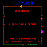 Pepper II for Arcade - Title screen.
