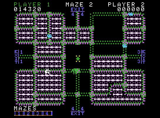 Pepper II ColecoVision Screenshot: This screen is almost complete...