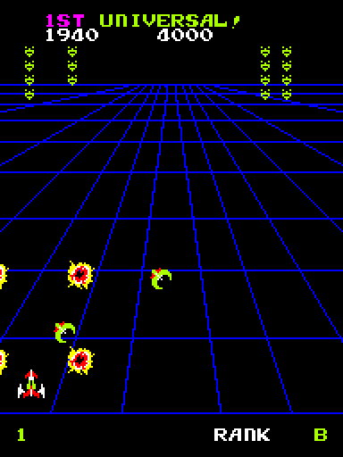 Devil Zone Arcade Screenshot: Blasting away...