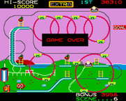 Mr. Do's Wild Ride for Arcade - Game over.