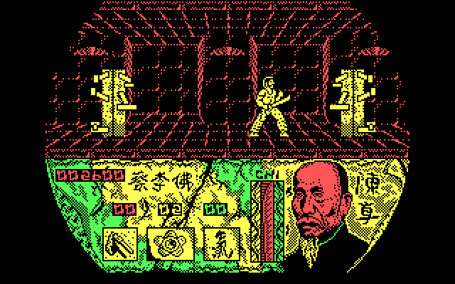 Choy Lee Fut Kung-Fu Warrior IBM PC/Compatibles Screenshot: Practice with a weapon now.