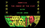 Choy Lee Fut Kung-Fu Warrior for IBM PC/Compatibles - First, a practice screen.
