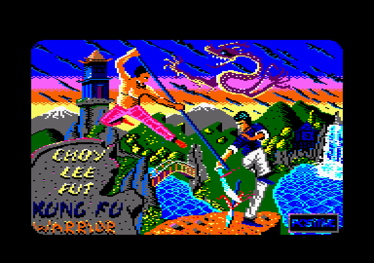 Choy Lee Fut Kung-Fu Warrior Amstrad CPC Screenshot: Loading screen.